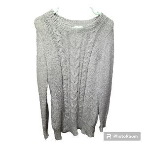 St Johns Bay gray knitted sweater size m